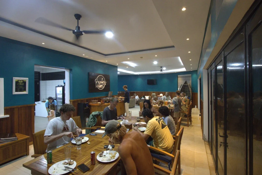 Breakers restaurant beachside dining at Nasara Resort Mentawai